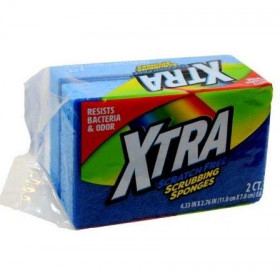 XTRA SCRUBBING SPONGE SCR/FREE 2CT 24/CS-00710